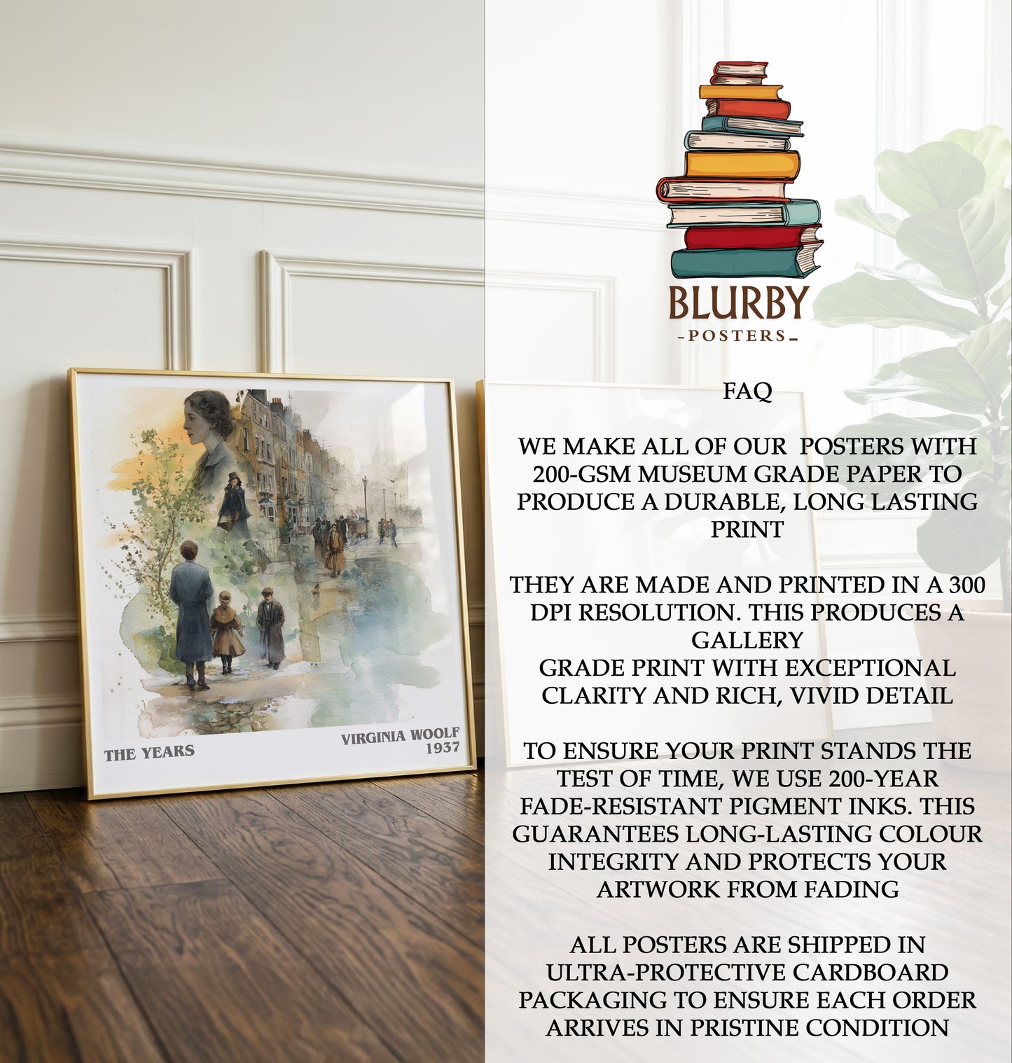 The Years Literary Art Print by Virginia Woolf