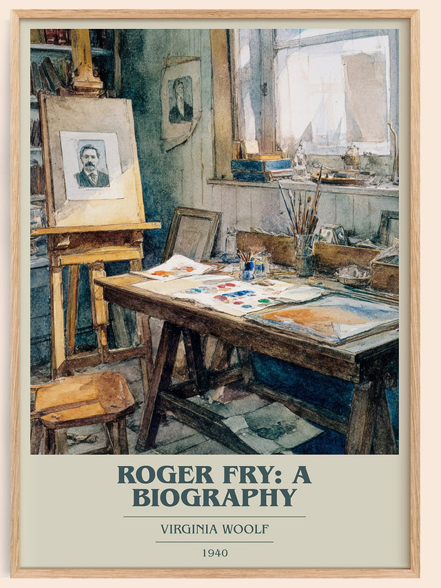Roger Fry: A Biography Book Cover Poster by Virginia Woolf
