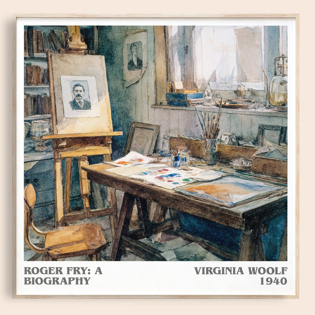 Roger Fry: A Biography Literary Art Print by Virginia Woolf