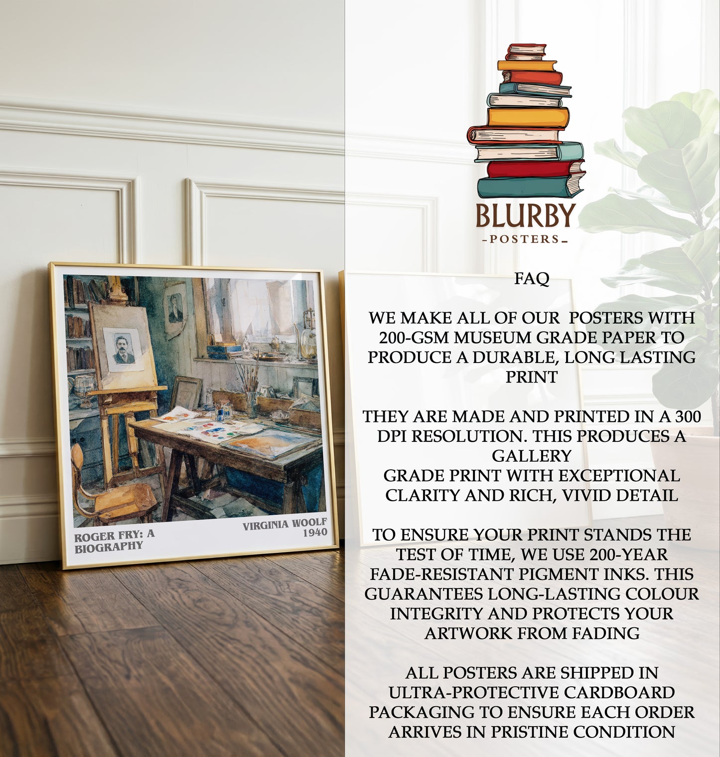 Roger Fry: A Biography Literary Art Print by Virginia Woolf
