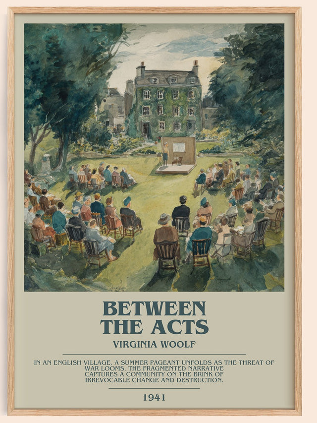 Between the Acts Bookish Wall Art by Virginia Woolf