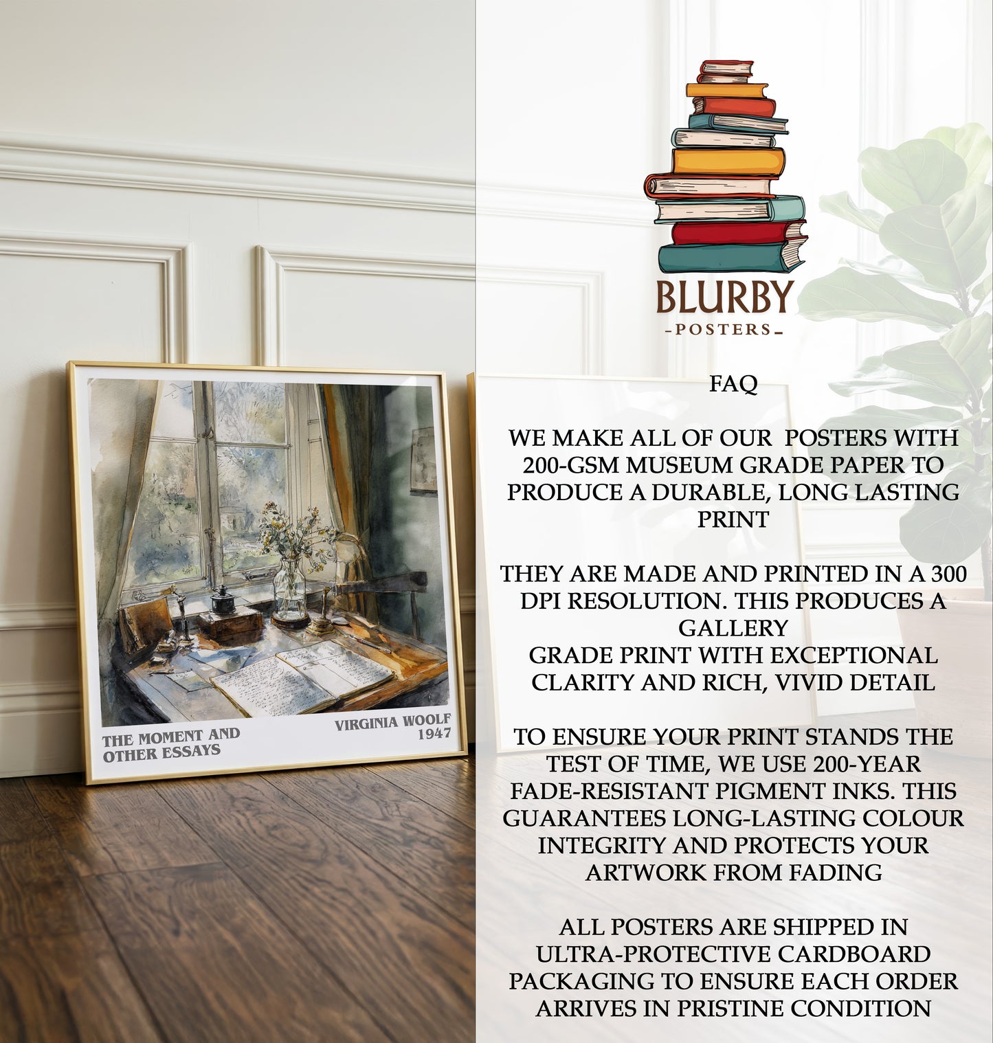 The Moment And Other Essays Literary Art Print by Virginia Woolf