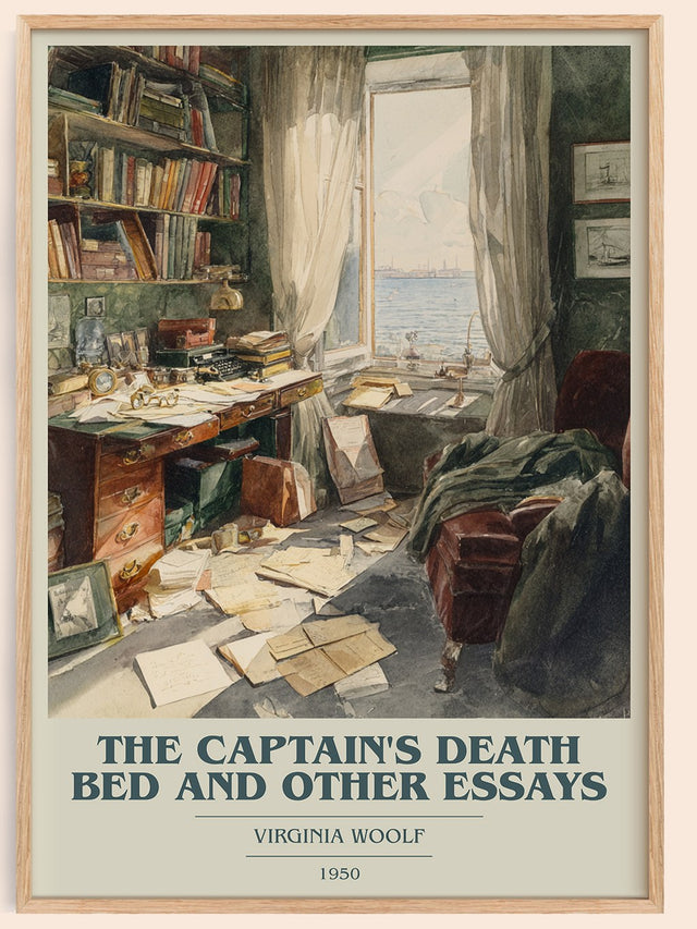 Captain's Death Bed, and Other Essays Book Cover Poster by V. Woolf