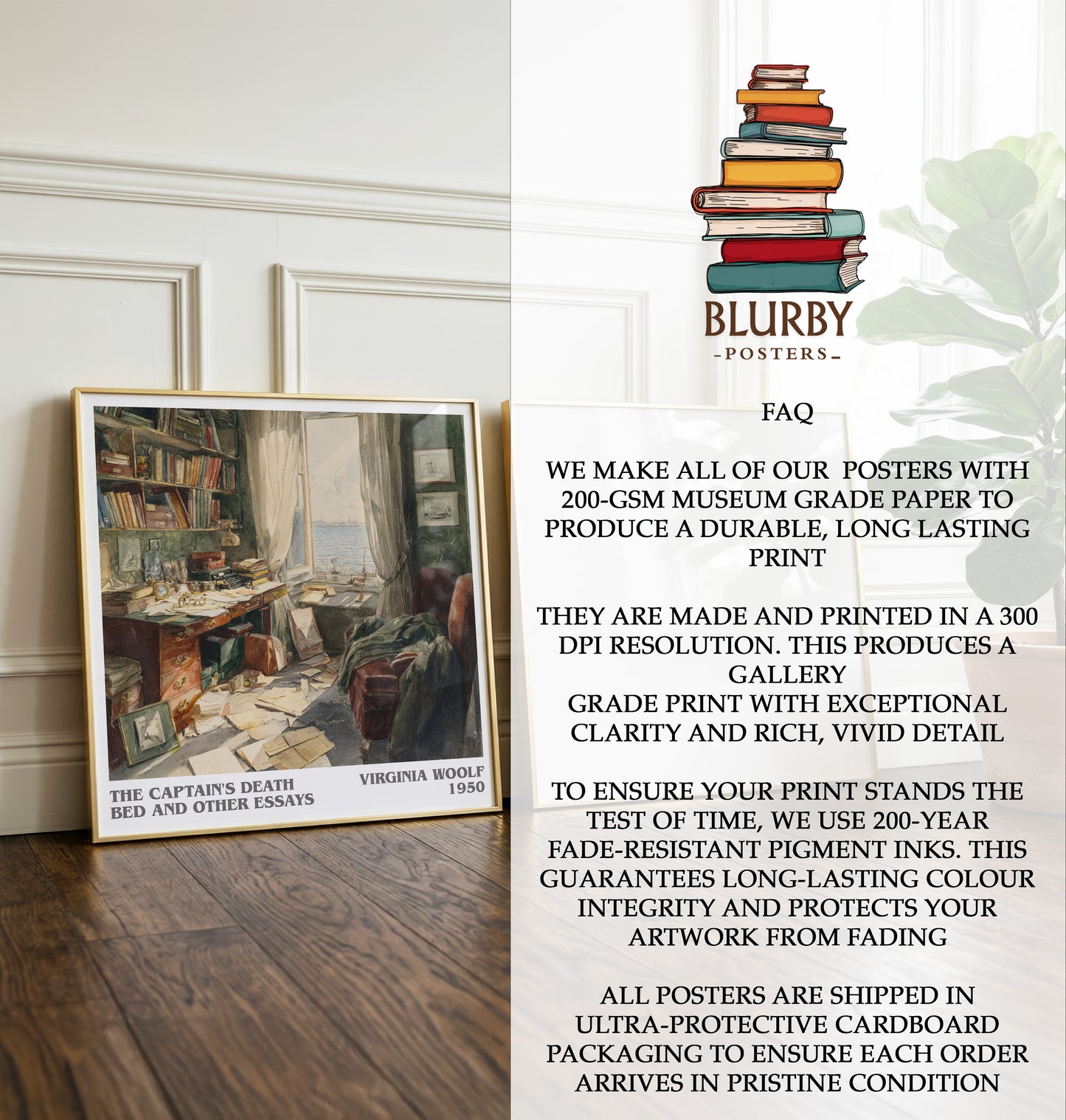 Captain's Death Bed, and Other Essays Literary Art Print by V. Woolf