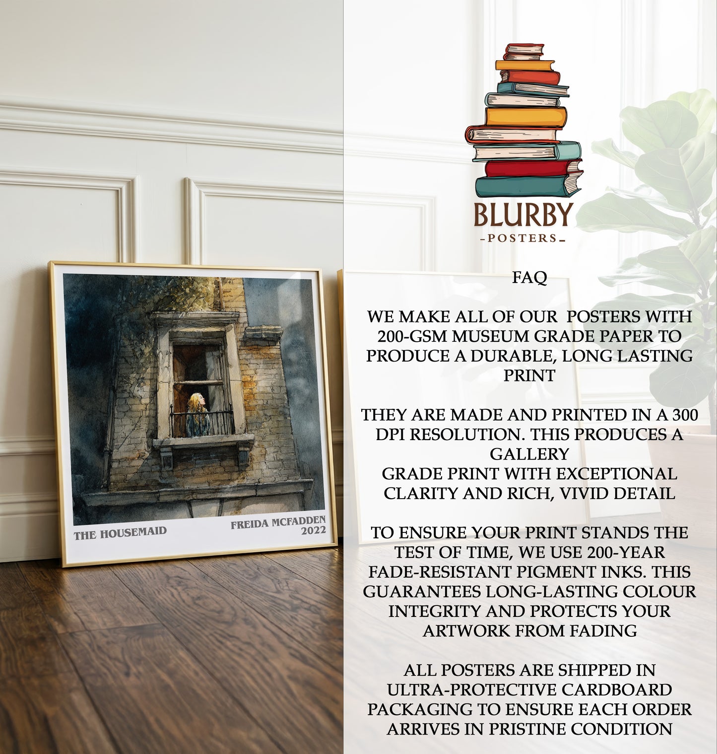 The Housemaid Literary Art Print by Freida Mcfadden