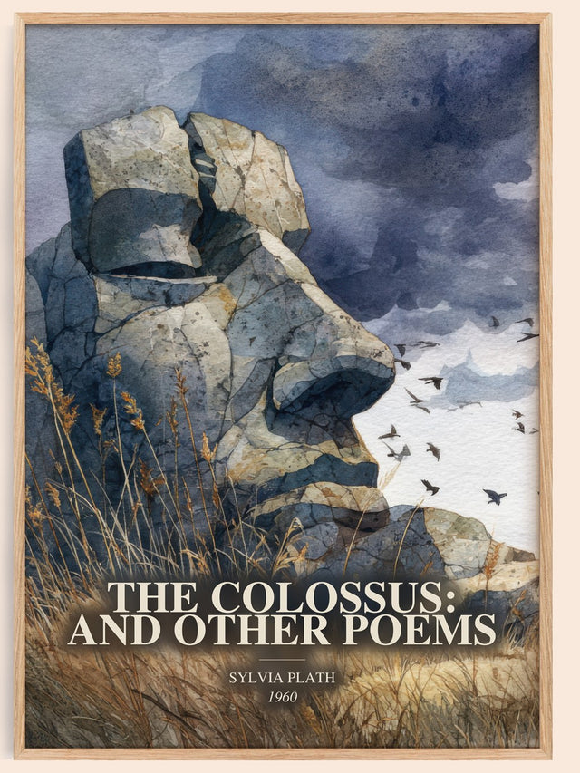 Colossus: And Other Poems Book Watercolour Illustration by S. Plath
