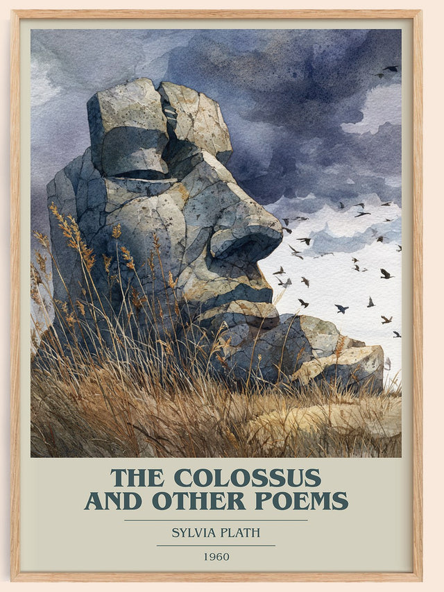 The Colossus: and Other Poems Book Cover Poster by Sylvia Plath