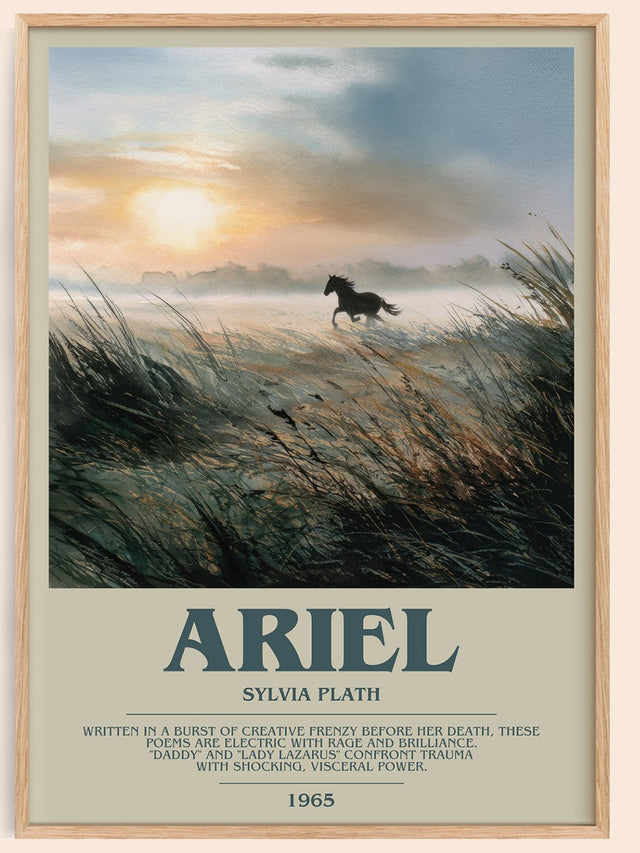 Ariel Bookish Wall Art by Sylvia Plath