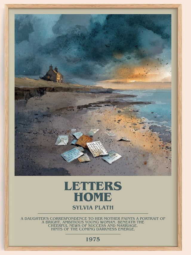 Letters Home Bookish Wall Art by Sylvia Plath