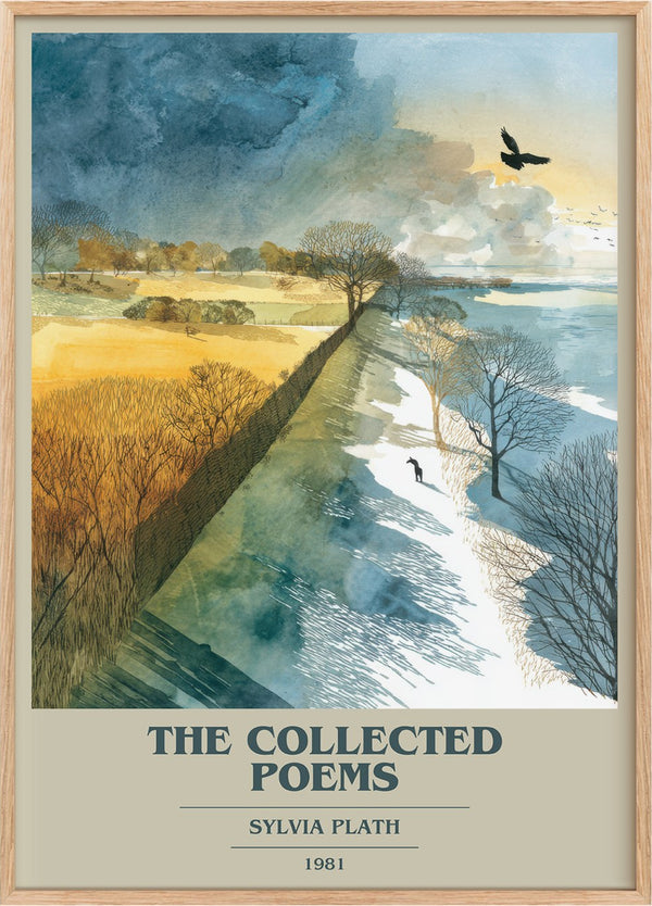 The Collected Poems Book Cover Poster by Sylvia Plath