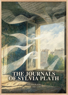 Journals Of Sylvia Plath Book Watercolour Illustration by Sylvia Plath
