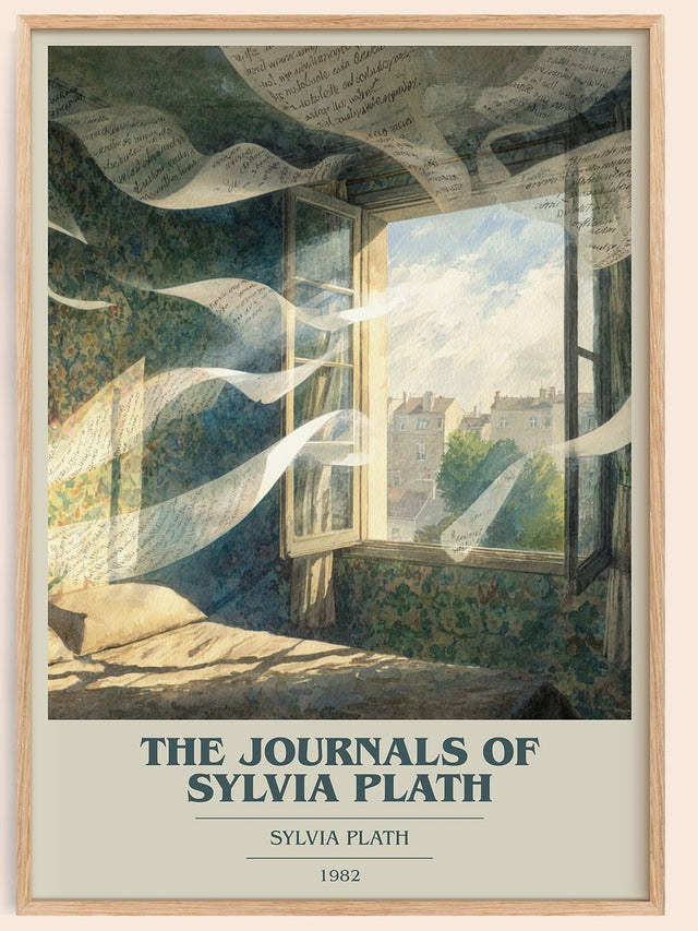 The Journals of Sylvia Plath Book Cover Poster by Sylvia Plath