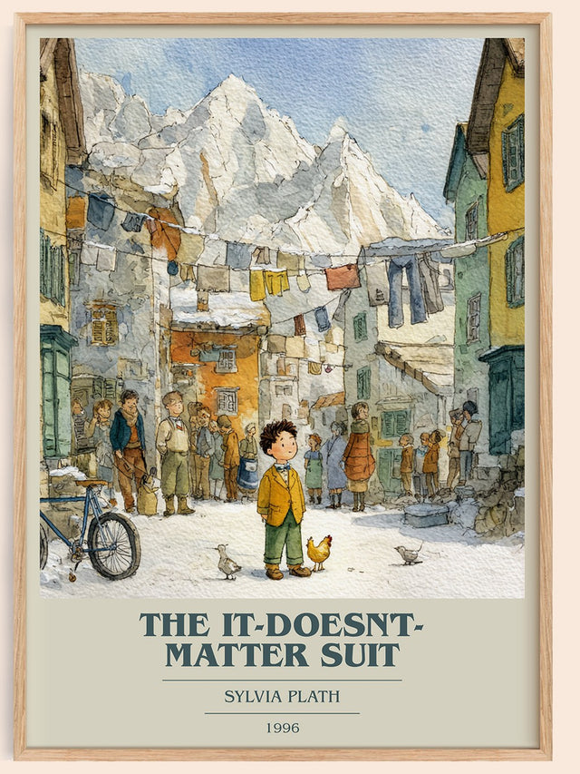 The It-Doesn't-Matter Suit Book Cover Poster by Sylvia Plath