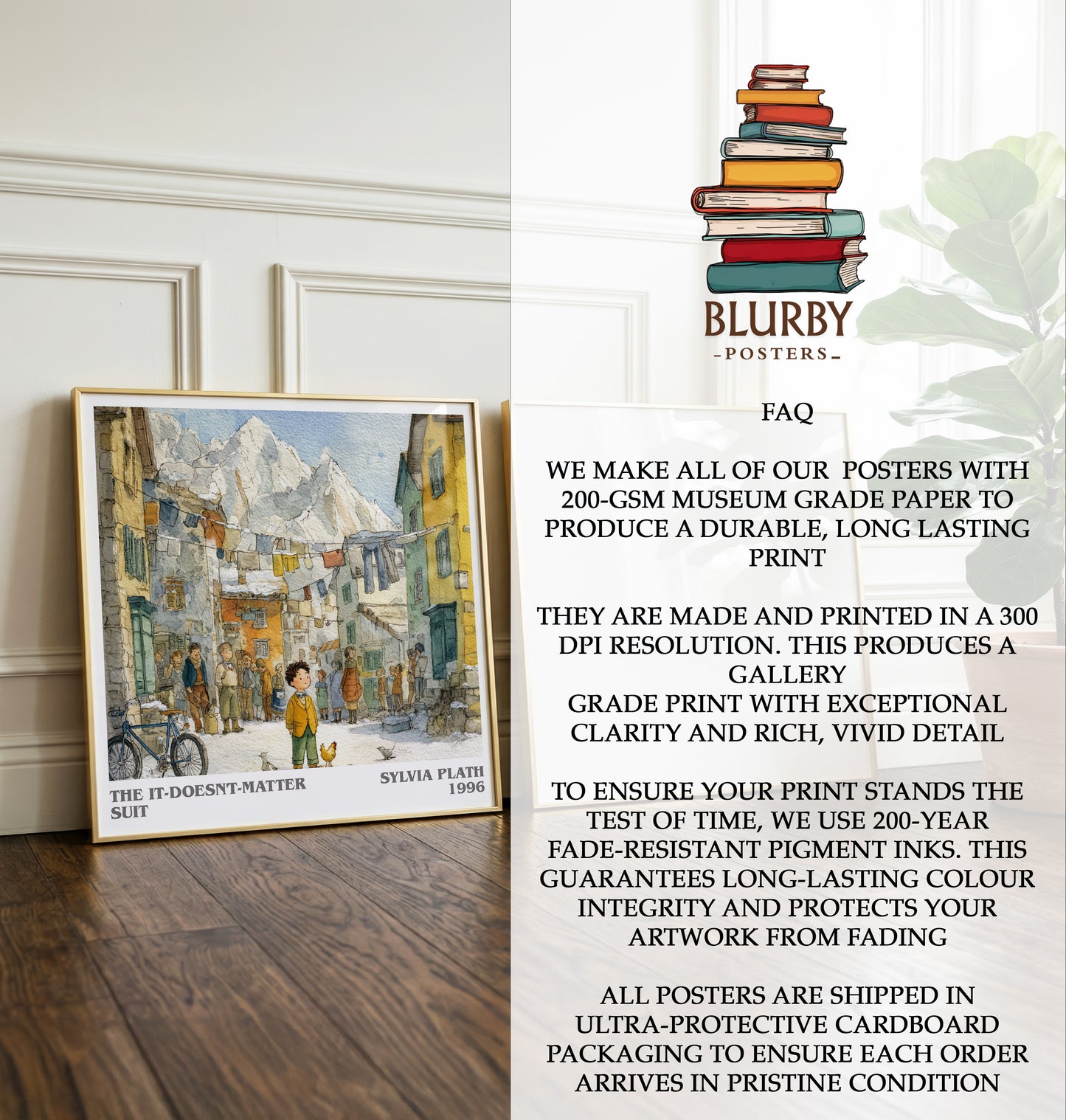 The It-Doesn't-Matter Suit Literary Art Print by Sylvia Plath