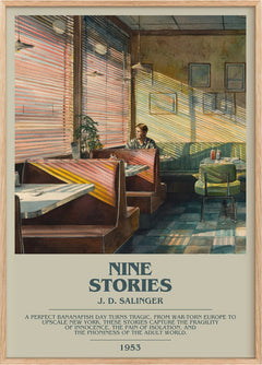 Nine Stories Bookish Wall Art by J. D. Salinger