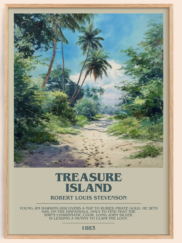 Treasure Island Bookish Wall Art by Robert Louis Stevenson