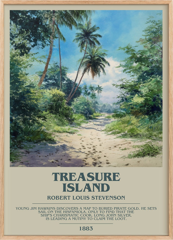 Treasure Island Bookish Wall Art by Robert Louis Stevenson