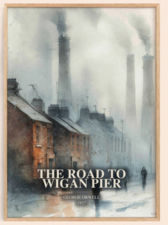 The Road To Wigan Pier Book Watercolour Illustration by George Orwell