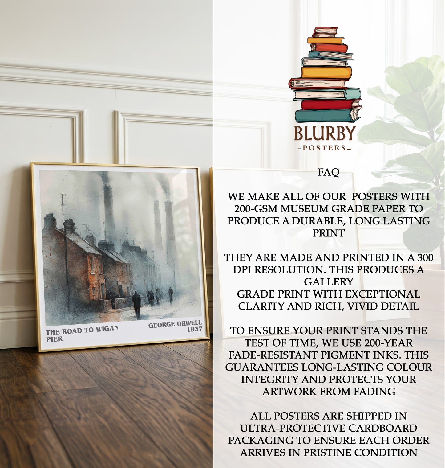 The Road to Wigan Pier Literary Art Print by George Orwell