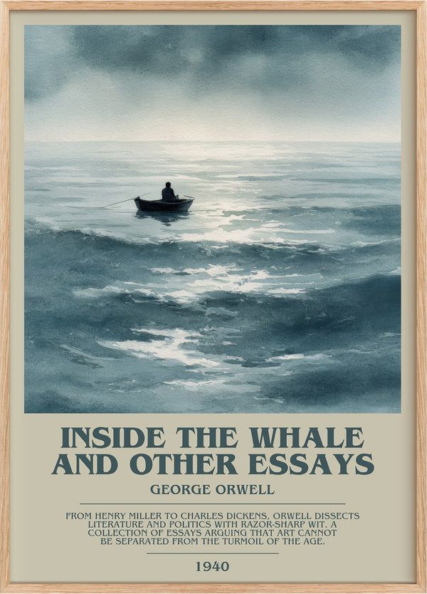 Inside the Whale and Other Essays Bookish Wall Art by George Orwell