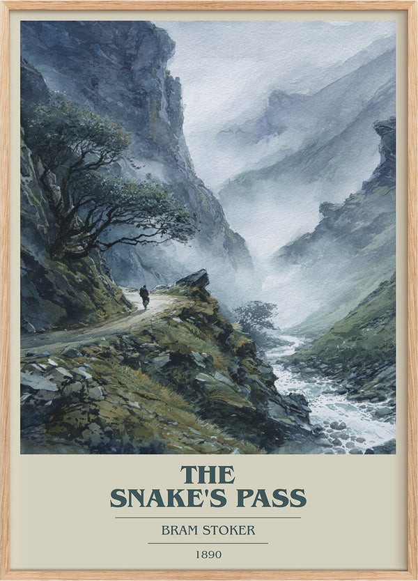 The Snake's Pass Book Cover Poster by Bram Stoker