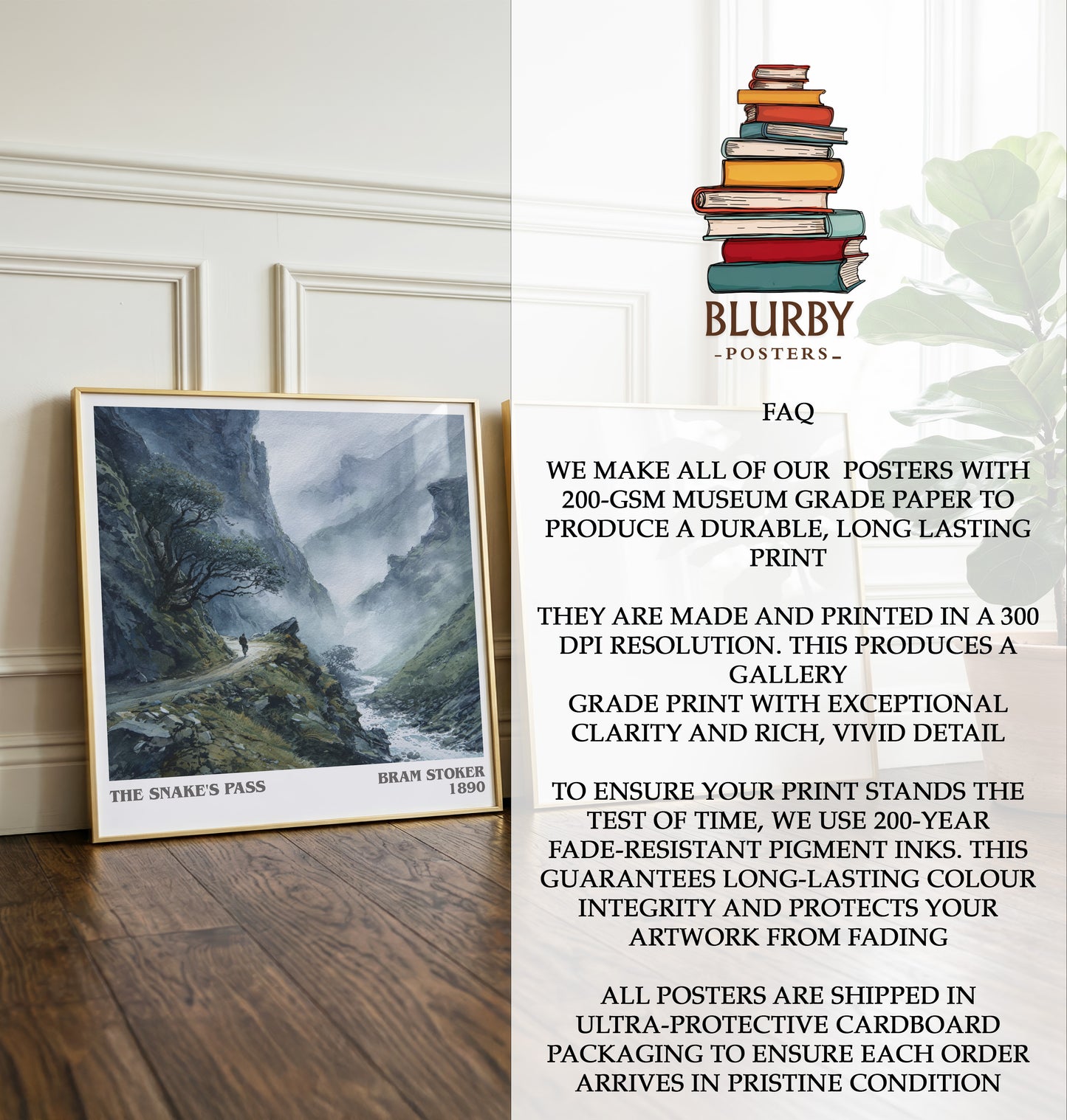 The Snake's Pass Literary Art Print by Bram Stoker