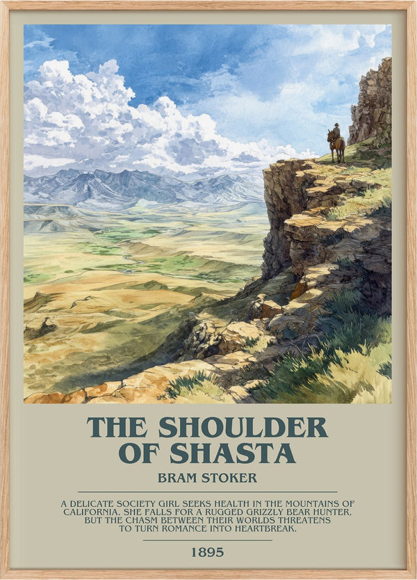The Shoulder of Shasta Bookish Wall Art by Bram Stoker