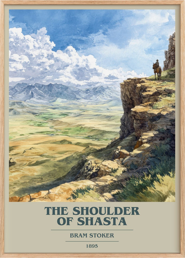 The Shoulder of Shasta Book Cover Poster by Bram Stoker