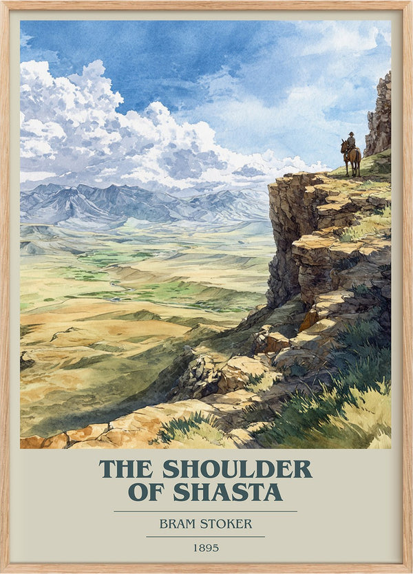 The Shoulder of Shasta Book Cover Poster by Bram Stoker