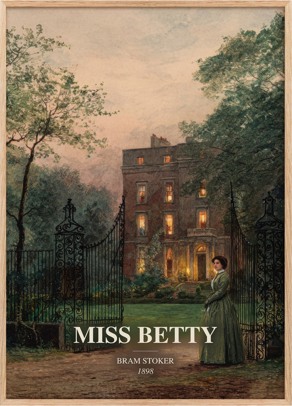 Miss Betty Book Watercolour Illustration by Bram Stoker