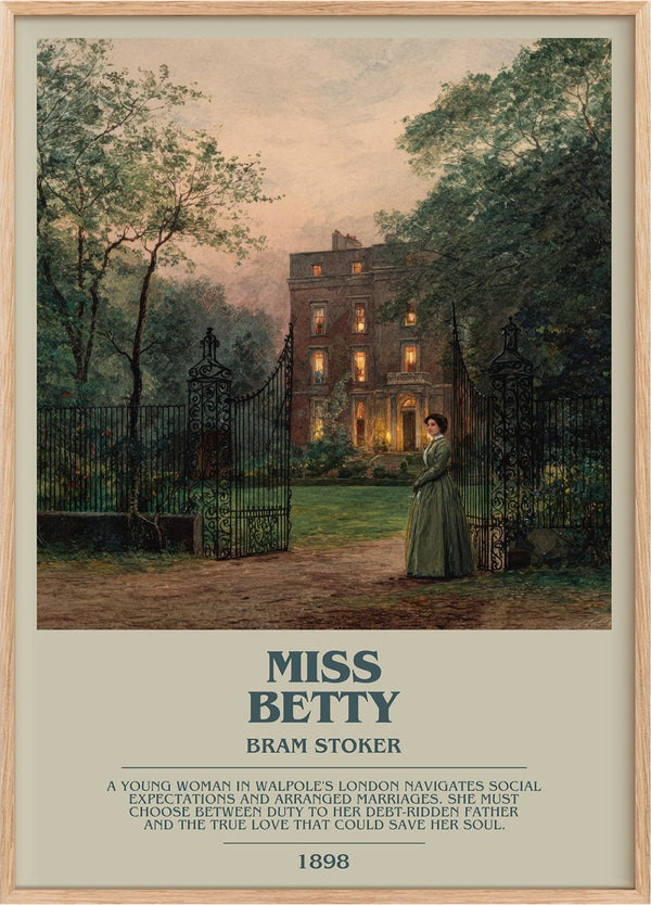 Miss Betty Bookish Wall Art by Bram Stoker