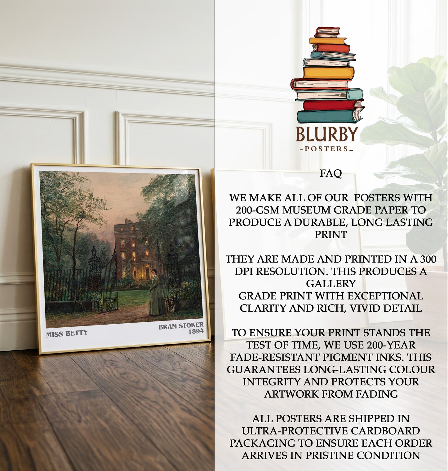 Miss Betty Literary Art Print by Bram Stoker