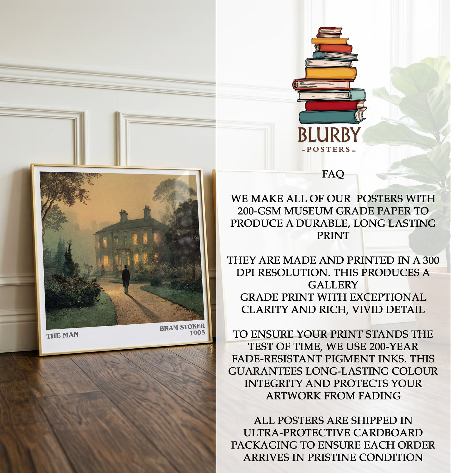 The Man Literary Art Print by Bram Stoker