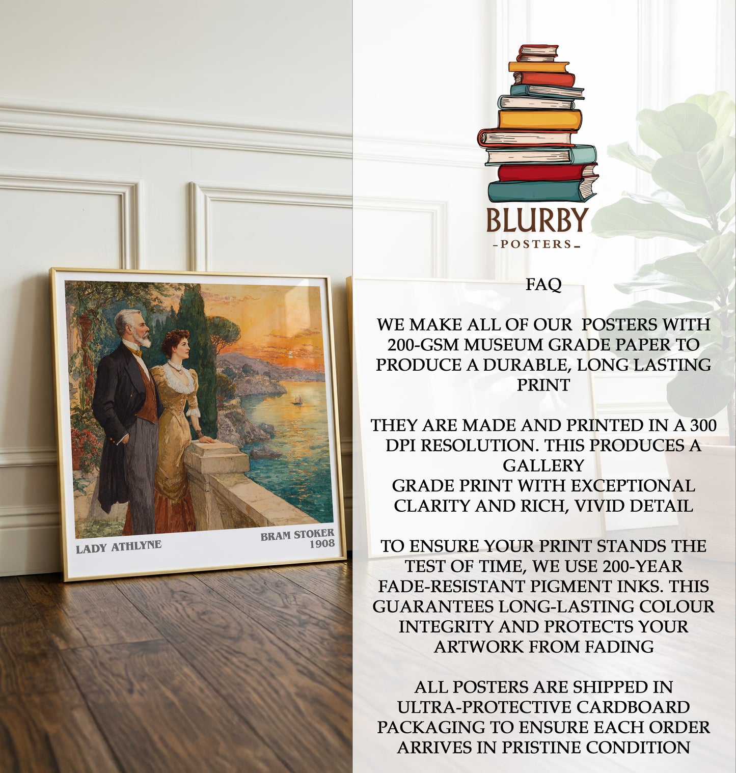 Lady Athlyne Literary Art Print by Bram Stoker