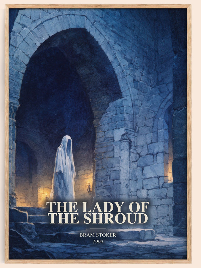 The Lady Of The Shroud Book Watercolour Illustration by Bram Stoker