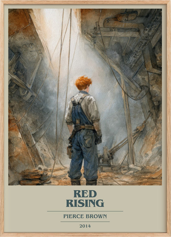 Red Rising Book Cover Poster by Pierce Brown
