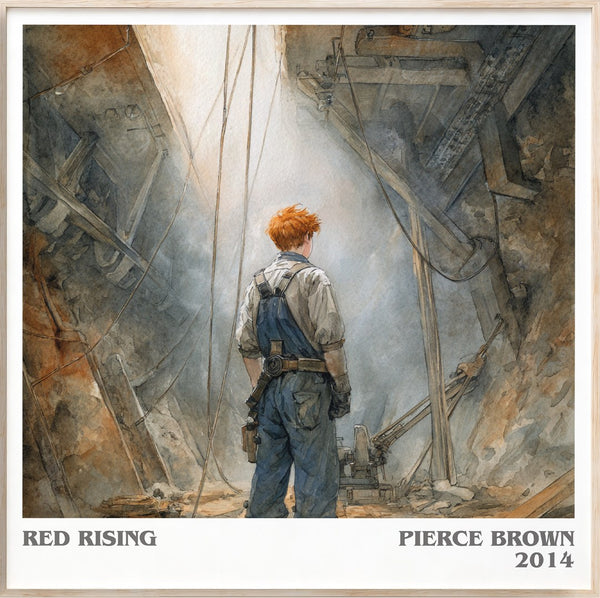 Red Rising Literary Art Print by Pierce Brown