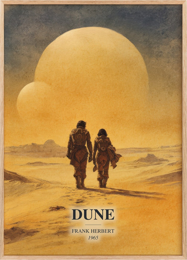 Dune Book Watercolour Illustration by Frank Herbert