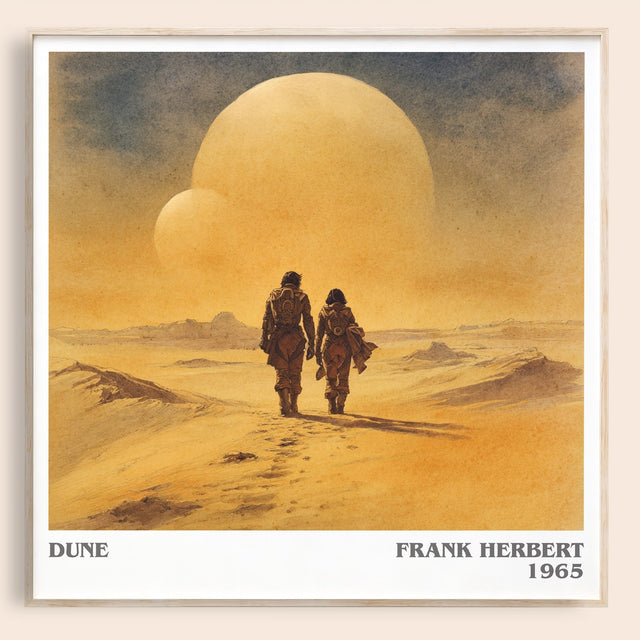 Dune Literary Art Print by Frank Herbert