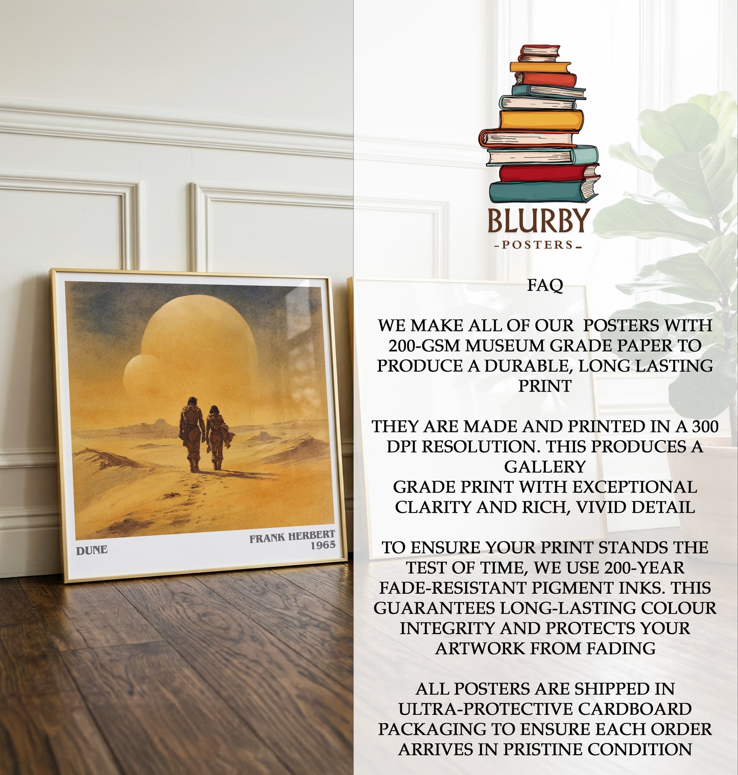 Dune Literary Art Print by Frank Herbert