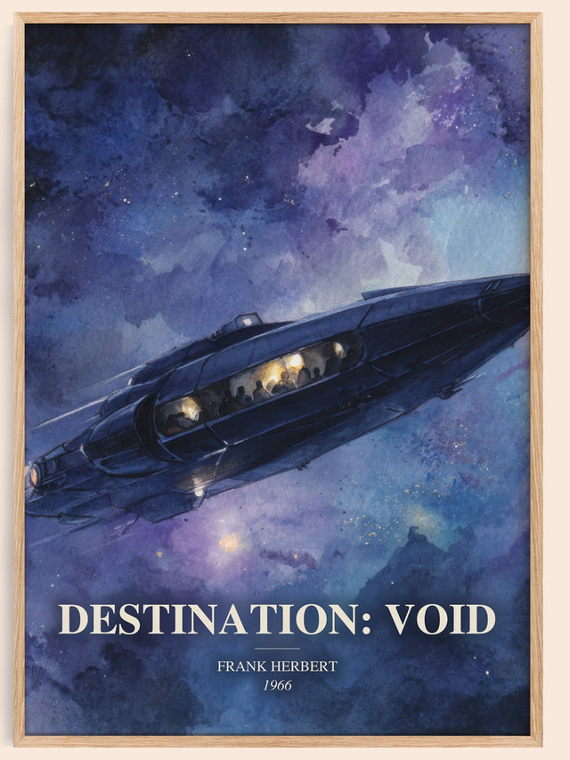 Destination: Void Book Watercolour Illustration by Frank Herbert