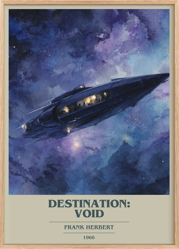 Destination: Void Book Cover Poster by Frank Herbert