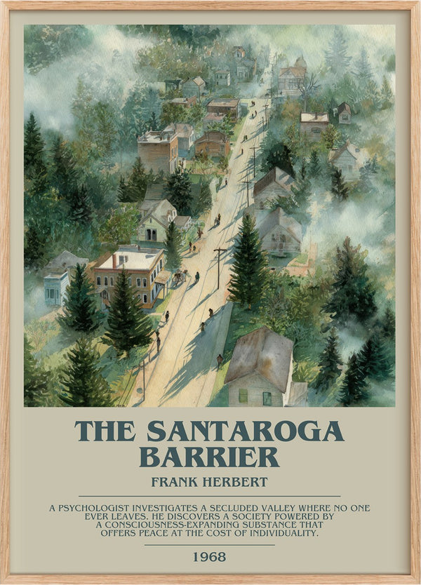 The Santaroga Barrier Bookish Wall Art by Frank Herbert