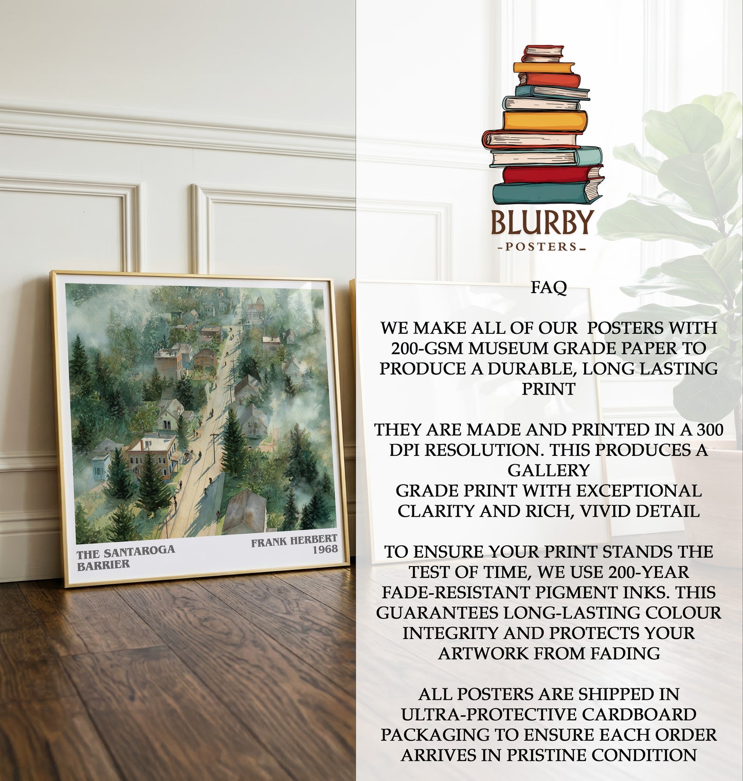 The Santaroga Barrier Literary Art Print by Frank Herbert
