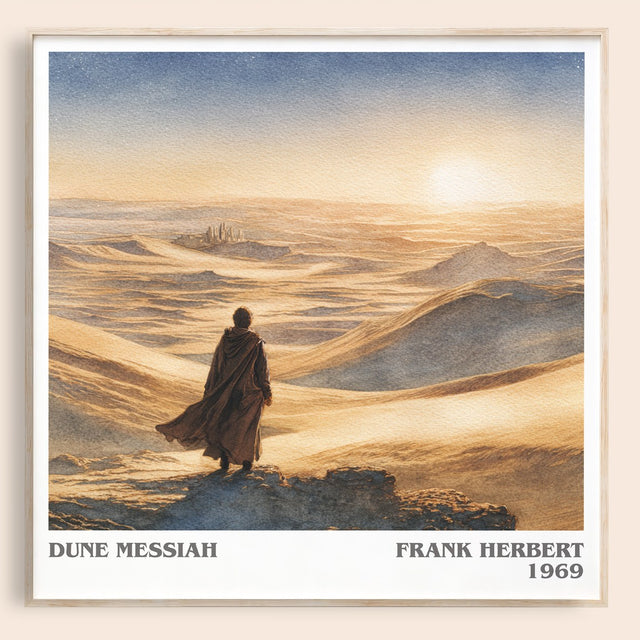 Dune Messiah Literary Art Print by Frank Herbert