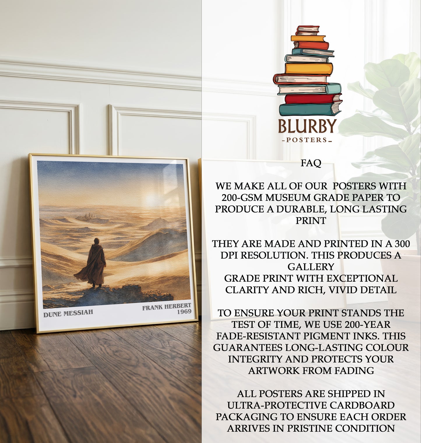 Dune Messiah Literary Art Print by Frank Herbert