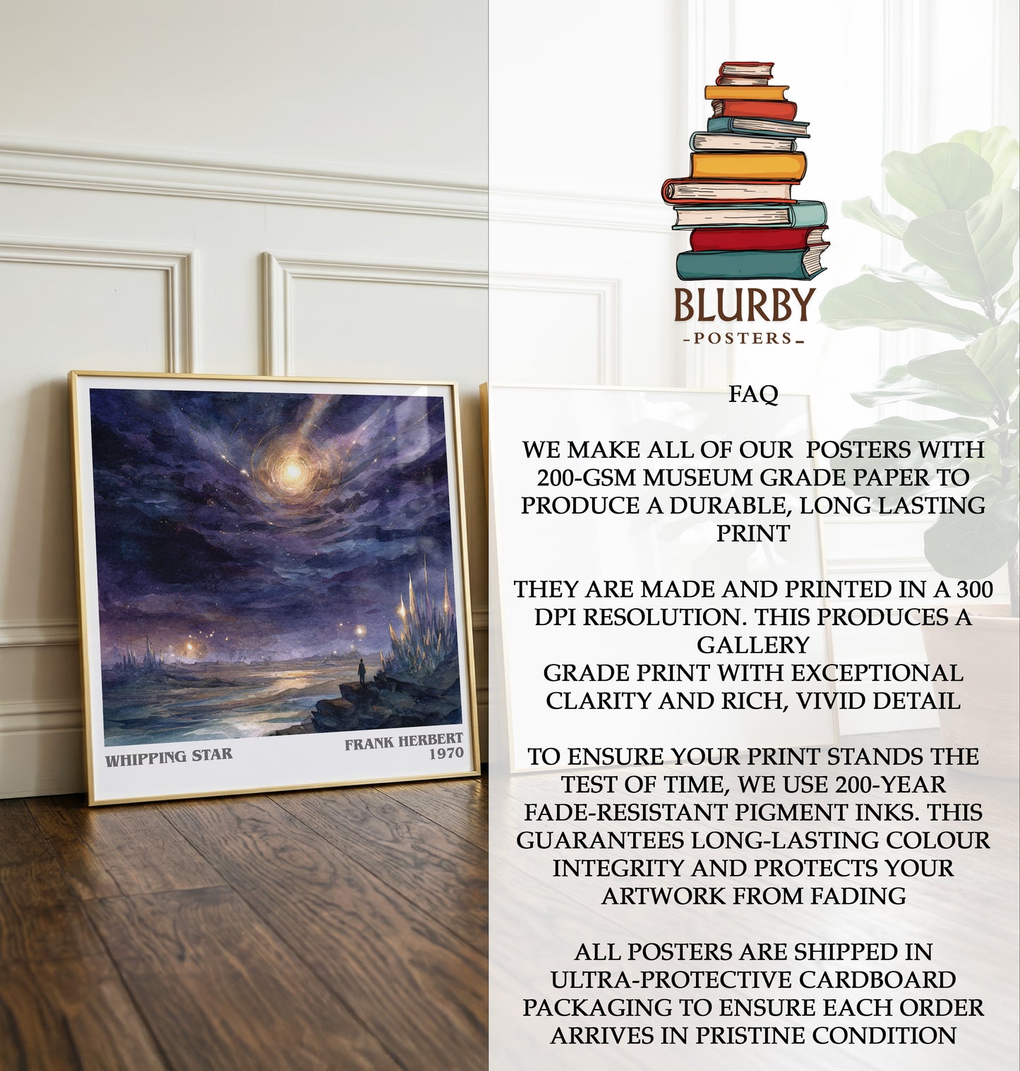 Whipping Star Literary Art Print by Frank Herbert
