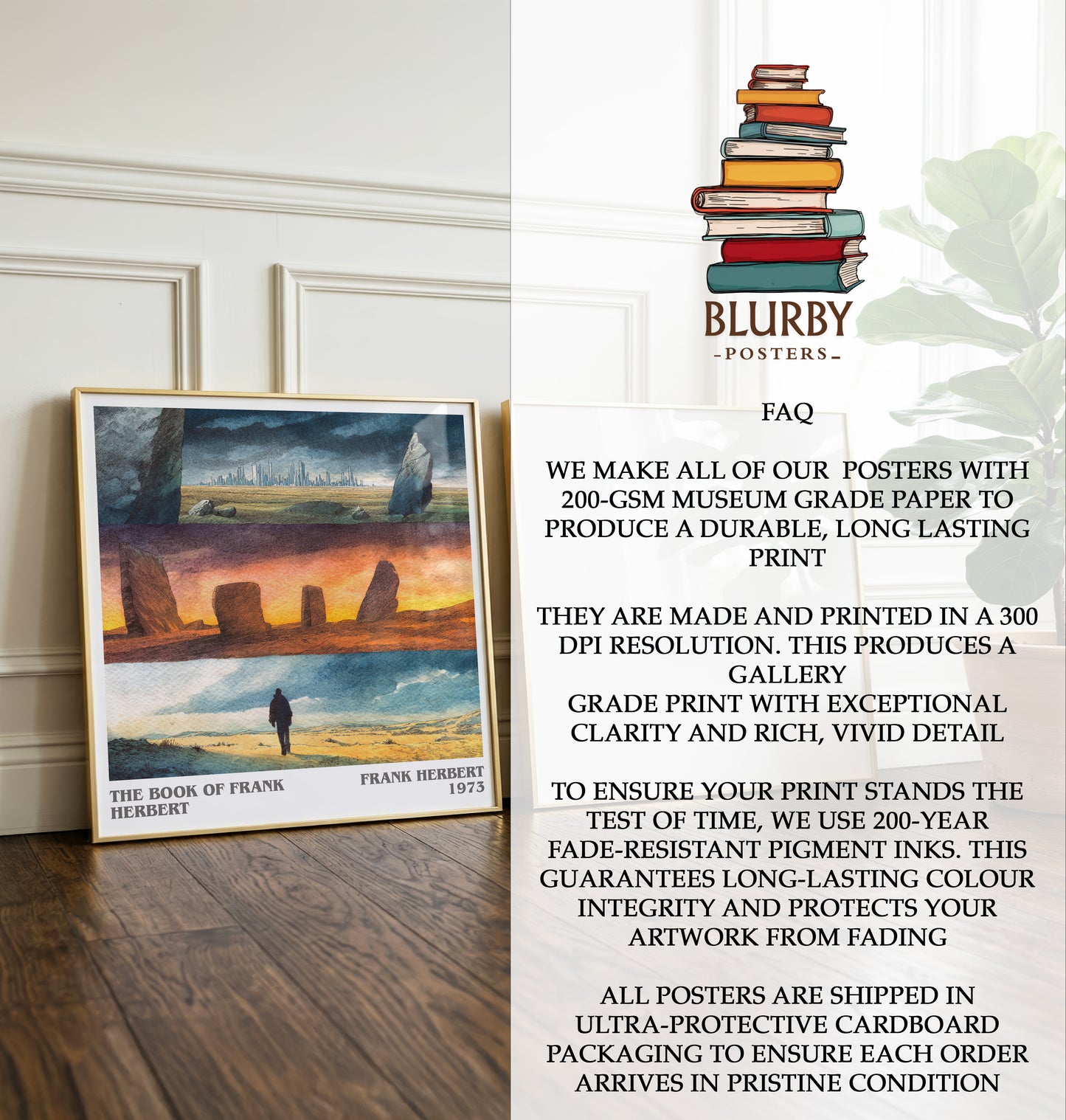 The Book of Frank Herbert Literary Art Print by Frank Herbert