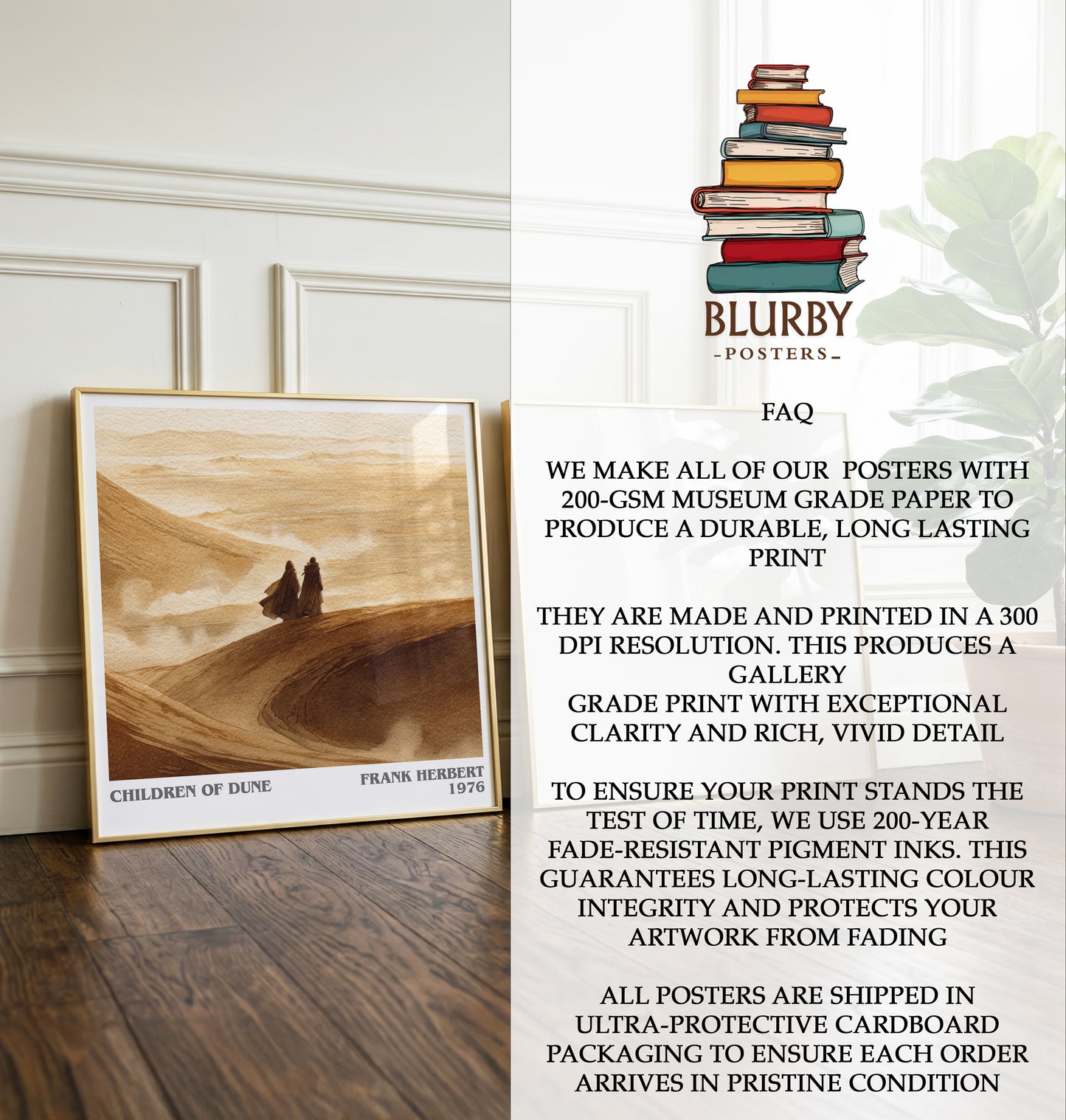 Children of Dune Literary Art Print by Frank Herbert