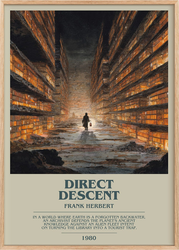 Direct Descent Bookish Wall Art by Frank Herbert